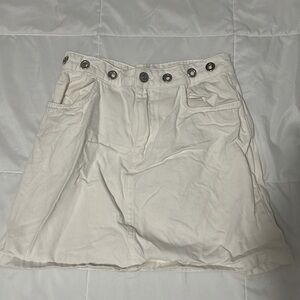 Urban Outfitters white denim skirt